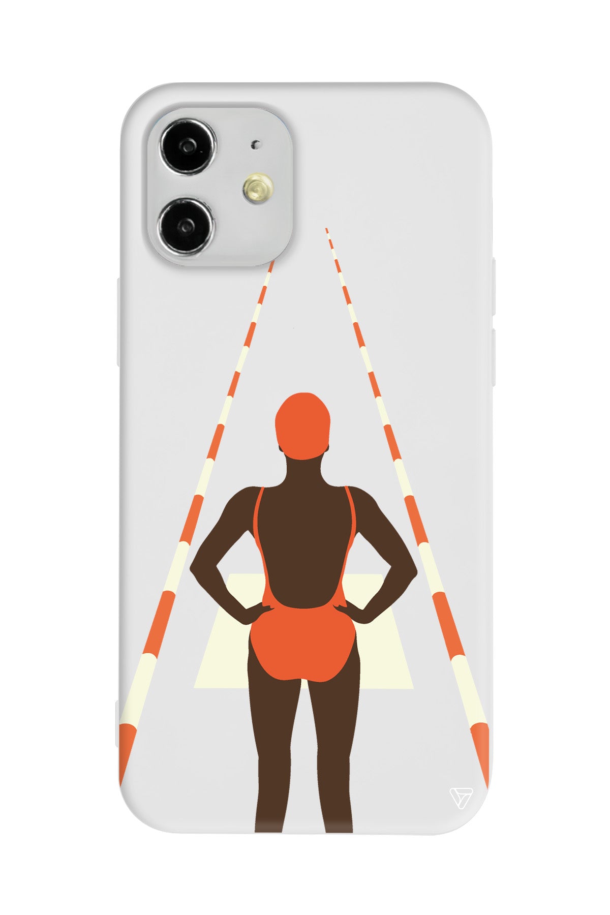 Swimmer Lansman Model İçi Kadife Silikon Telefon Kılıfı