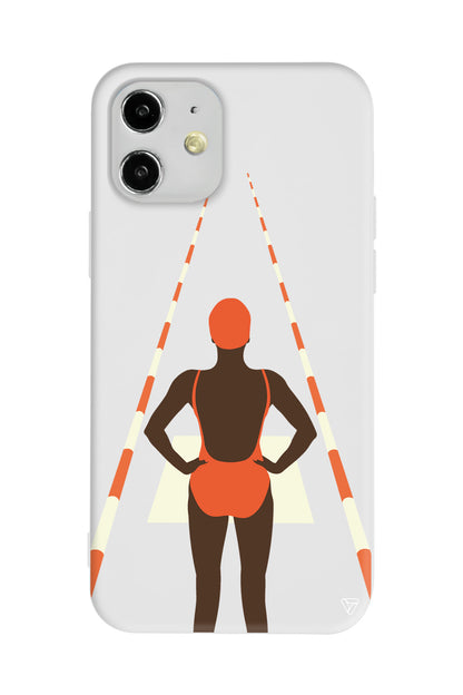 Swimmer Lansman Model İçi Kadife Silikon Telefon Kılıfı