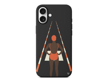 Swimmer Lansman Model İçi Kadife Silikon Telefon Kılıfı