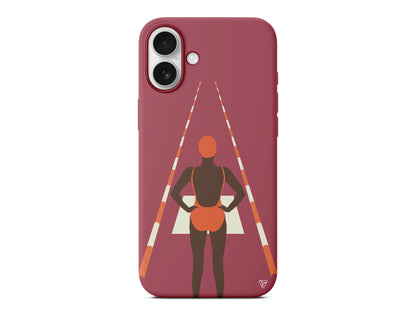 Swimmer Lansman Model İçi Kadife Silikon Telefon Kılıfı