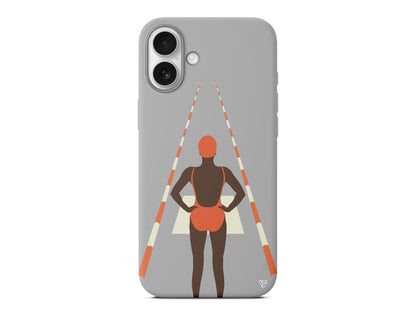 Swimmer Lansman Model İçi Kadife Silikon Telefon Kılıfı