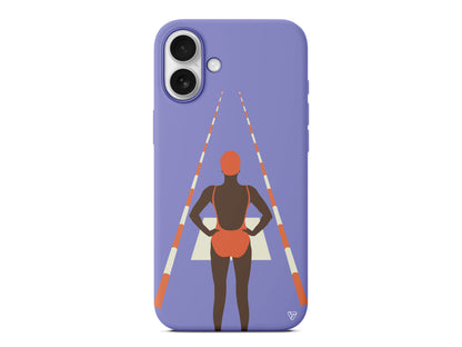 Swimmer Lansman Model İçi Kadife Silikon Telefon Kılıfı