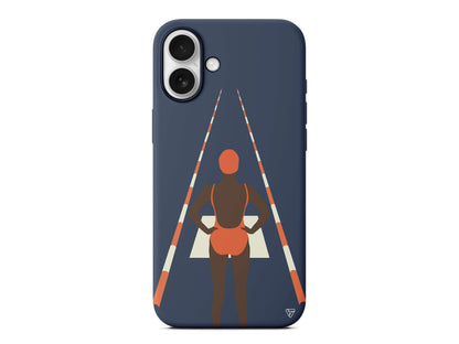 Swimmer Lansman Model İçi Kadife Silikon Telefon Kılıfı