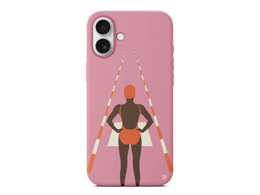 Swimmer Lansman Model İçi Kadife Silikon Telefon Kılıfı – Plus Serisine Özel