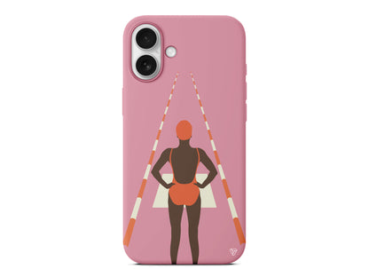 Swimmer Lansman Model İçi Kadife Silikon Telefon Kılıfı