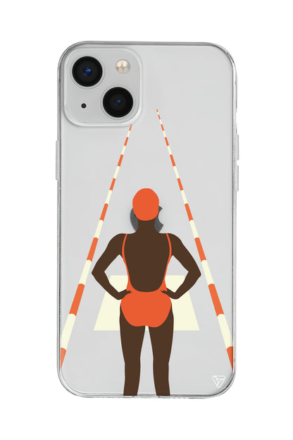 Swimmer Lansman Model İçi Kadife Silikon Telefon Kılıfı