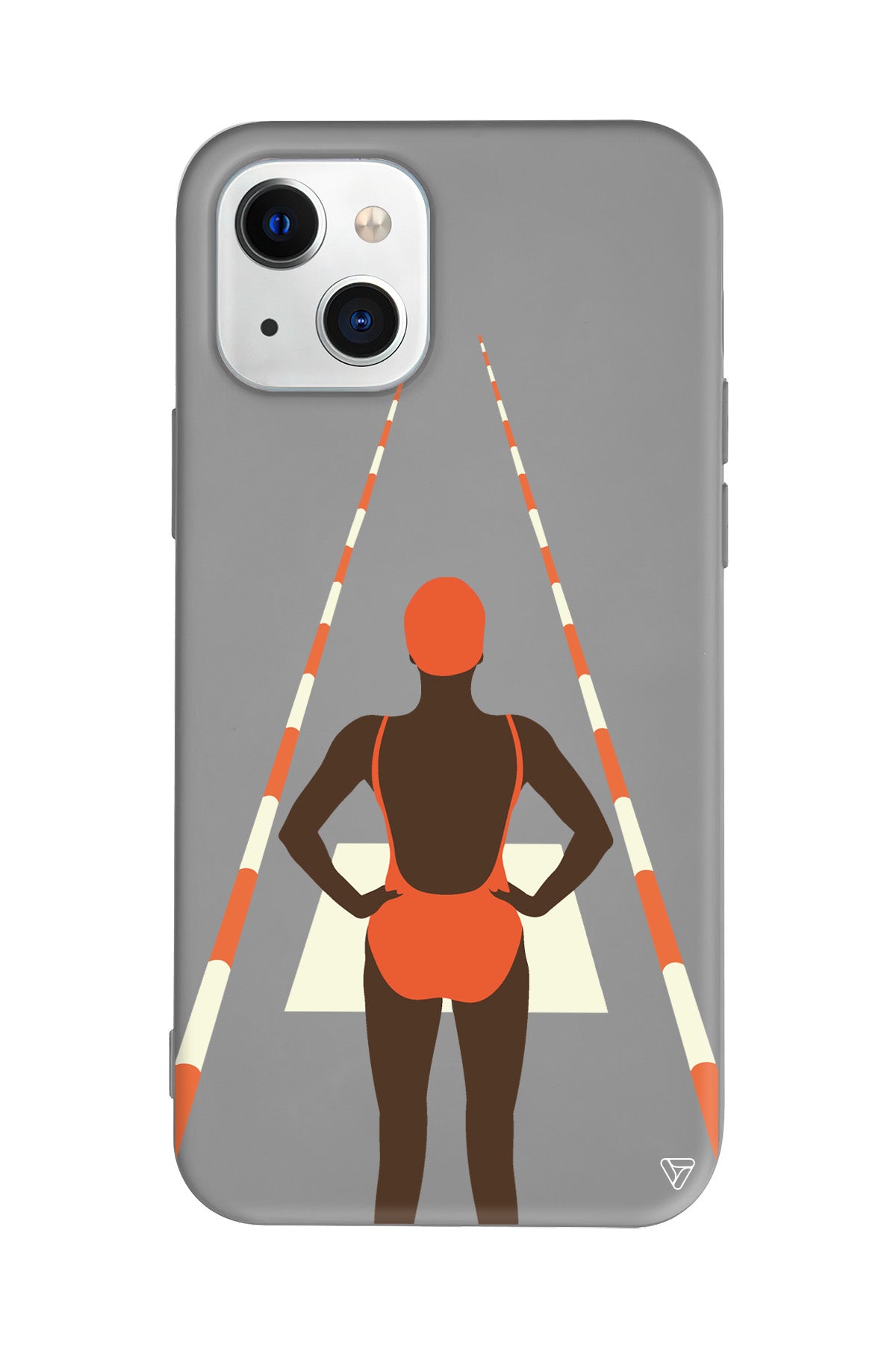 Swimmer Lansman Model İçi Kadife Silikon Telefon Kılıfı