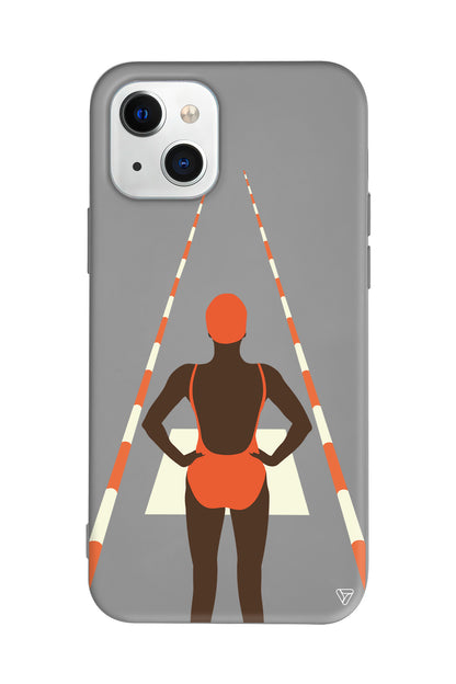 Swimmer Lansman Model İçi Kadife Silikon Telefon Kılıfı