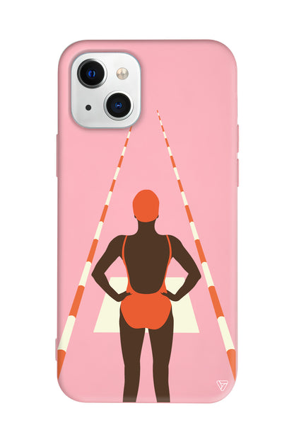 Swimmer Lansman Model İçi Kadife Silikon Telefon Kılıfı – Plus Serisine Özel