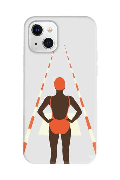 Swimmer Lansman Model İçi Kadife Silikon Telefon Kılıfı