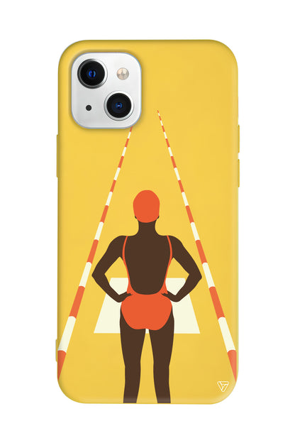 Swimmer Lansman Model İçi Kadife Silikon Telefon Kılıfı – Plus Serisine Özel