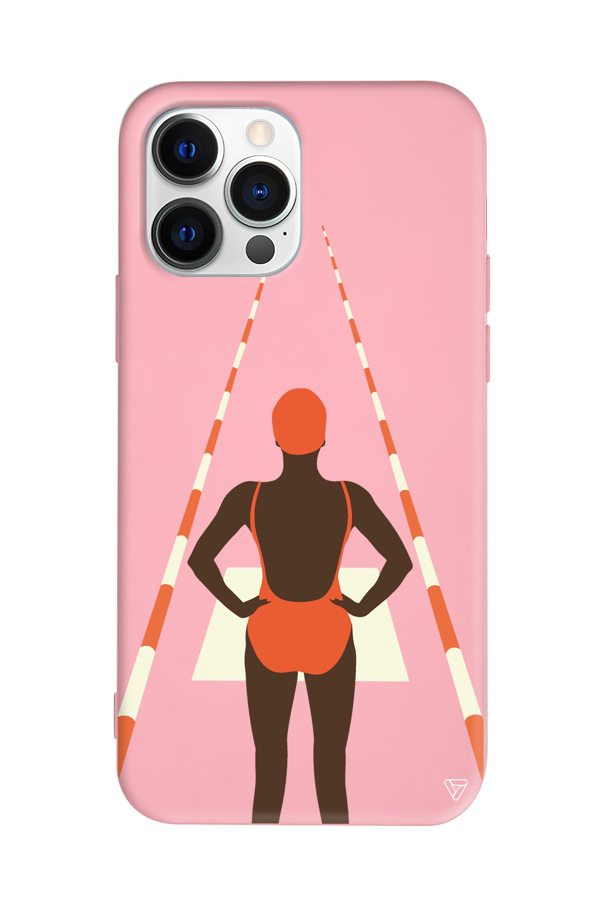 Swimmer Lansman Model İçi Kadife Silikon Telefon Kılıfı