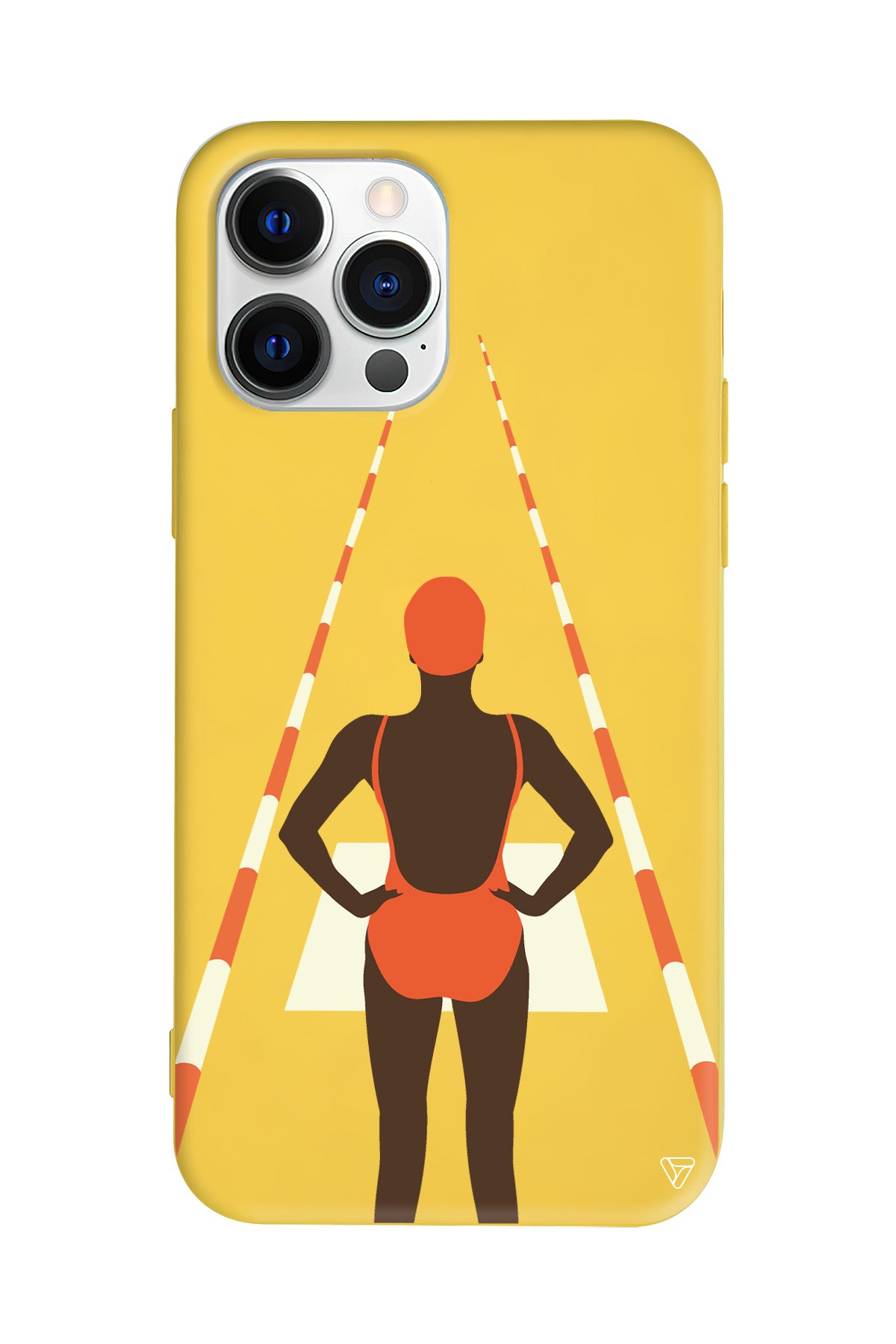 Swimmer Lansman Model İçi Kadife Silikon Telefon Kılıfı