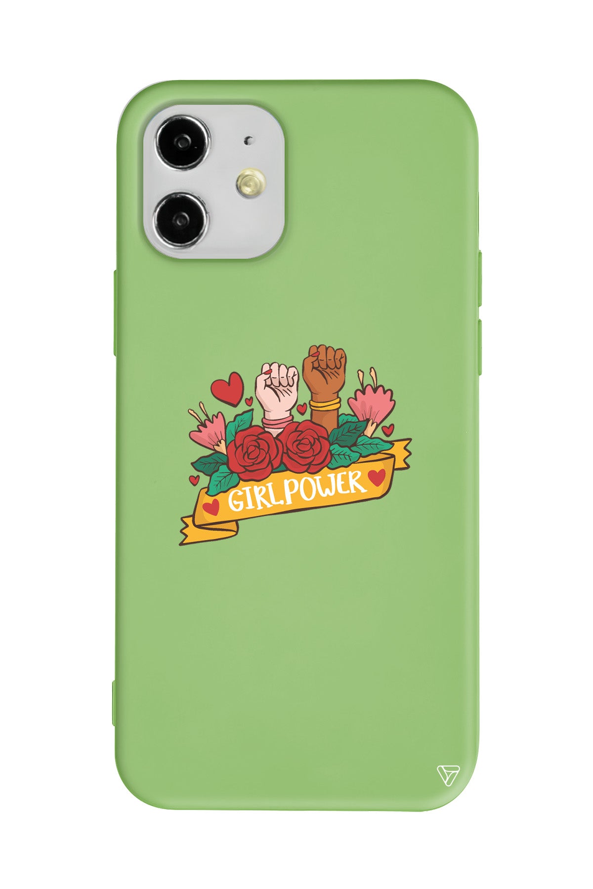 Girl Power 2 Lansman Model İçi Kadife Silikon Telefon Kılıfı