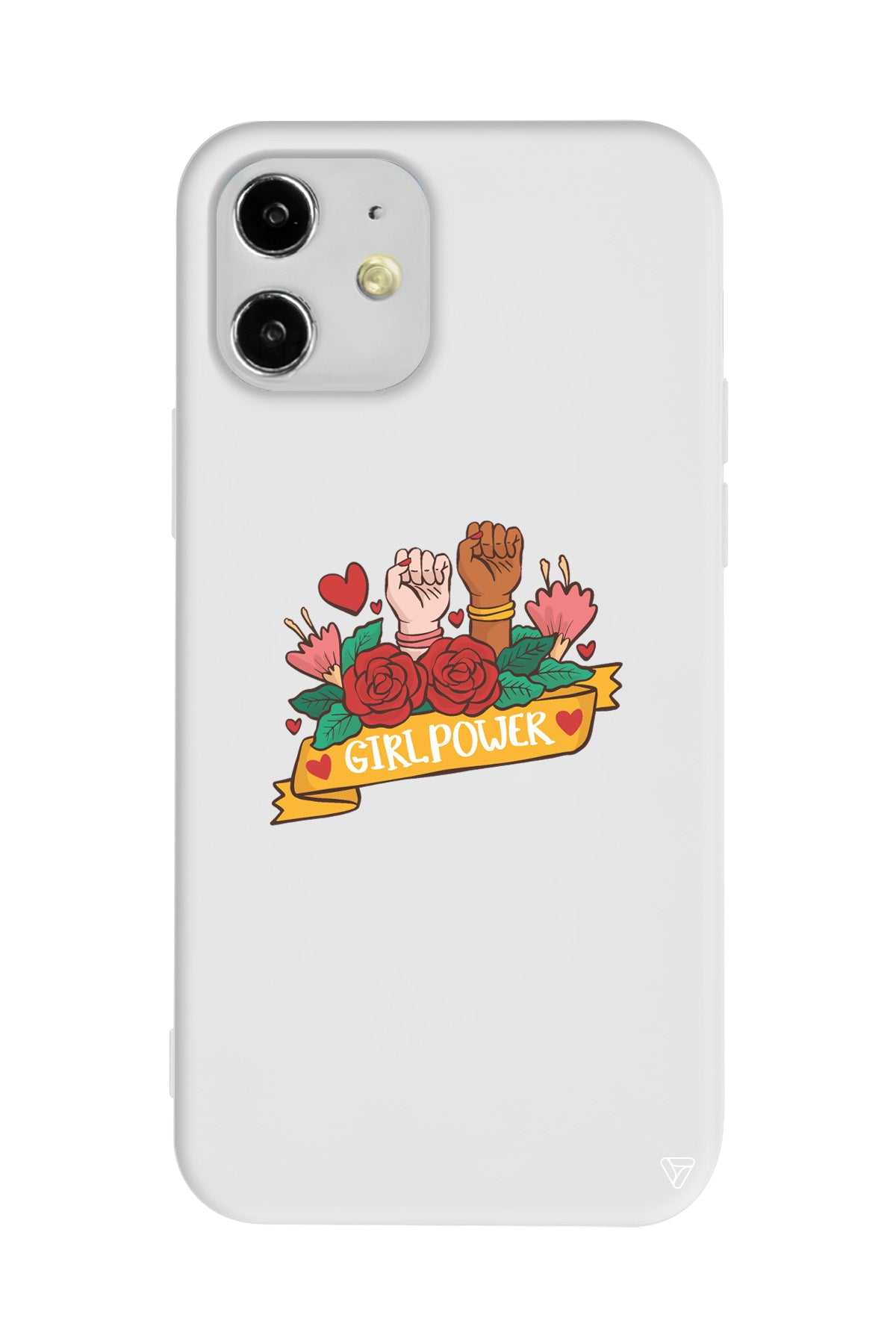 Girl Power 2 Lansman Model İçi Kadife Silikon Telefon Kılıfı