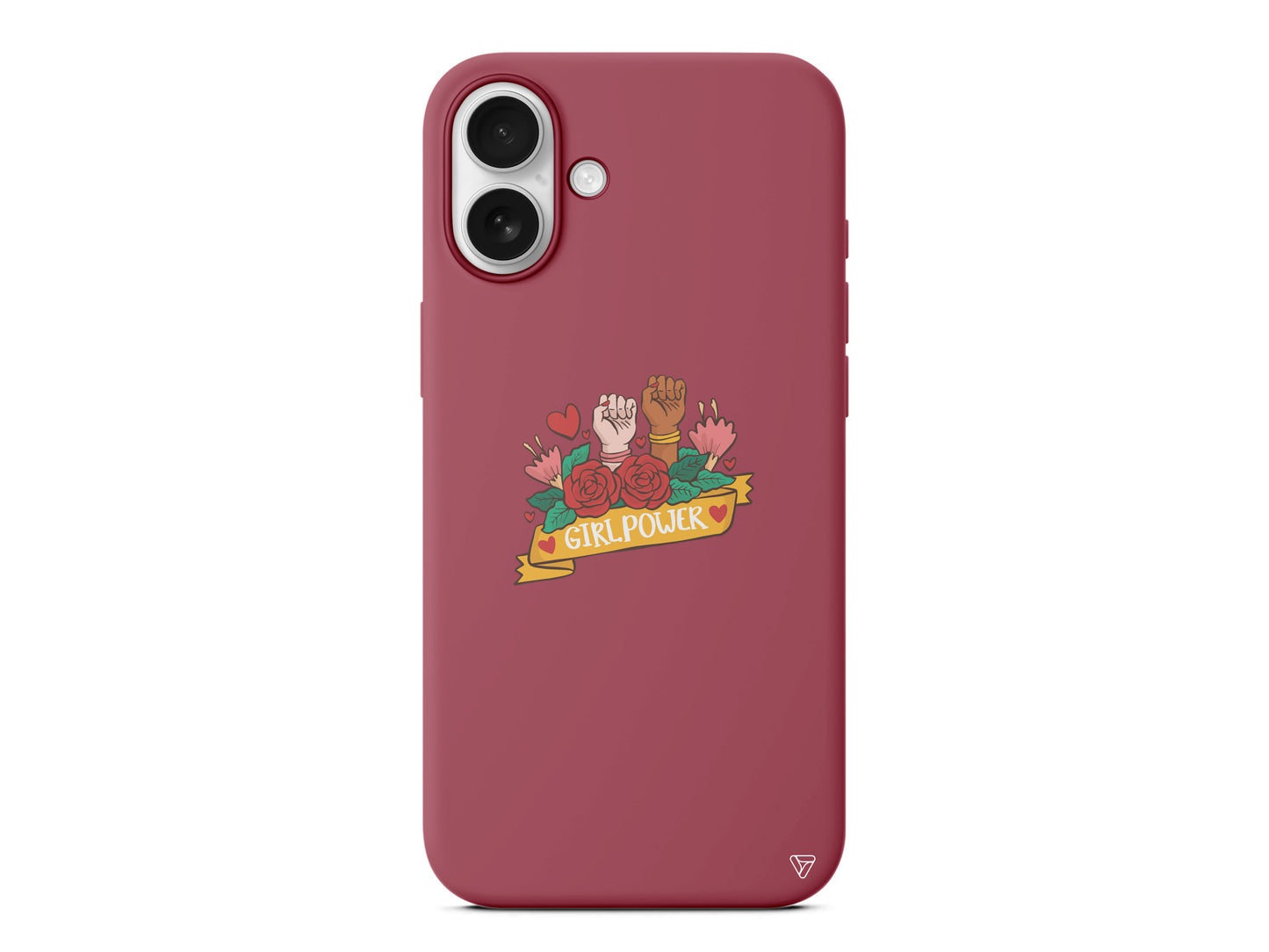 Girl Power 2 Lansman Model İçi Kadife Silikon Telefon Kılıfı – Plus Serisine Özel