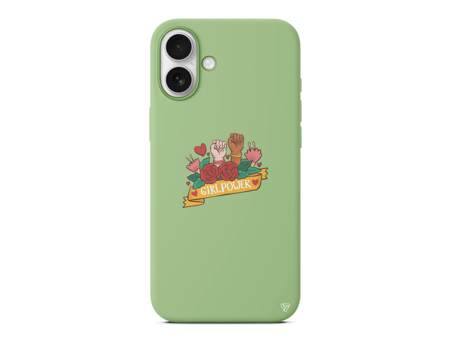 Girl Power 2 Lansman Model İçi Kadife Silikon Telefon Kılıfı