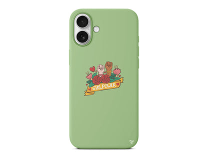 Girl Power 2 Lansman Model İçi Kadife Silikon Telefon Kılıfı