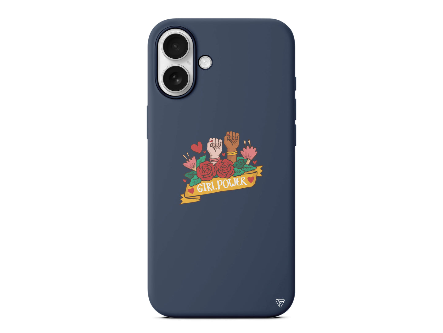 Girl Power 2 Lansman Model İçi Kadife Silikon Telefon Kılıfı