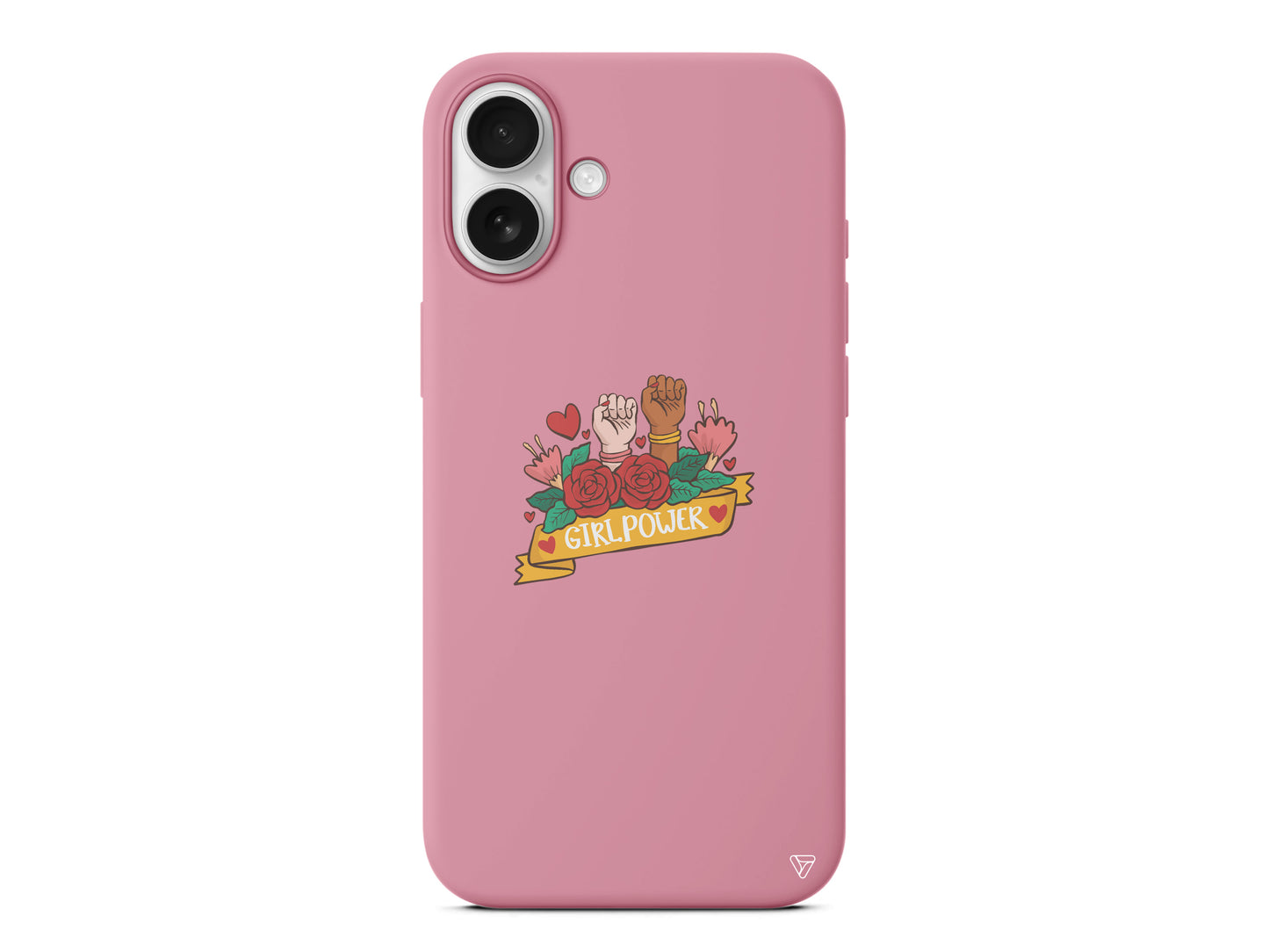 Girl Power 2 Lansman Model İçi Kadife Silikon Telefon Kılıfı