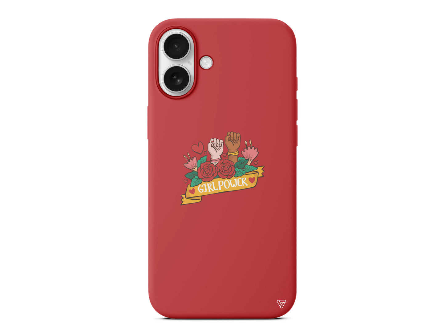 Girl Power 2 Lansman Model İçi Kadife Silikon Telefon Kılıfı – Plus Serisine Özel