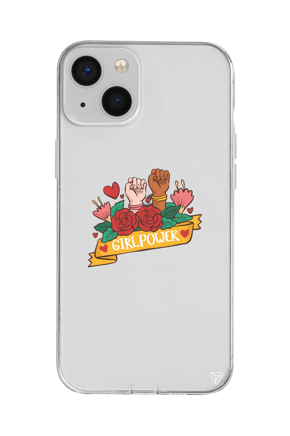 Girl Power 2 Lansman Model İçi Kadife Silikon Telefon Kılıfı – Plus Serisine Özel