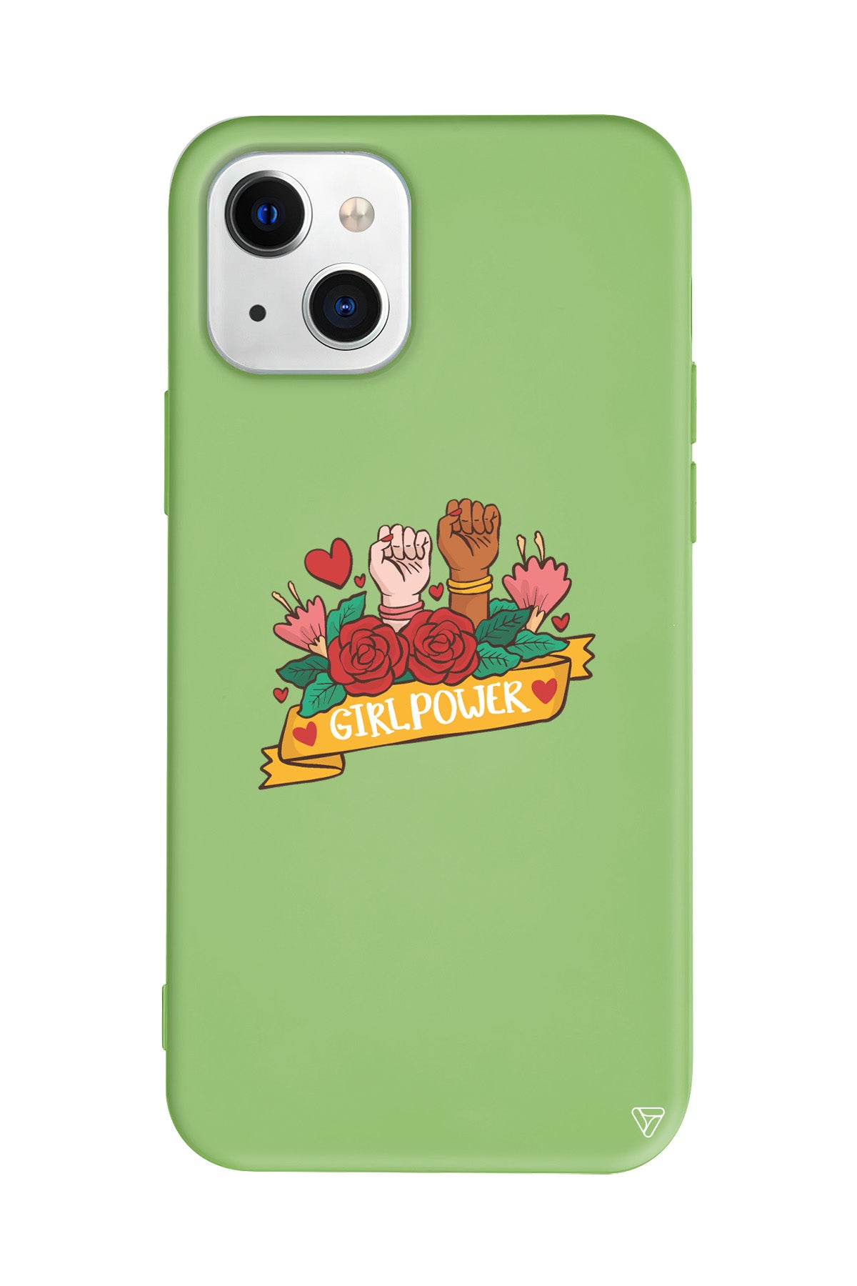 Girl Power 2 Lansman Model İçi Kadife Silikon Telefon Kılıfı – Plus Serisine Özel