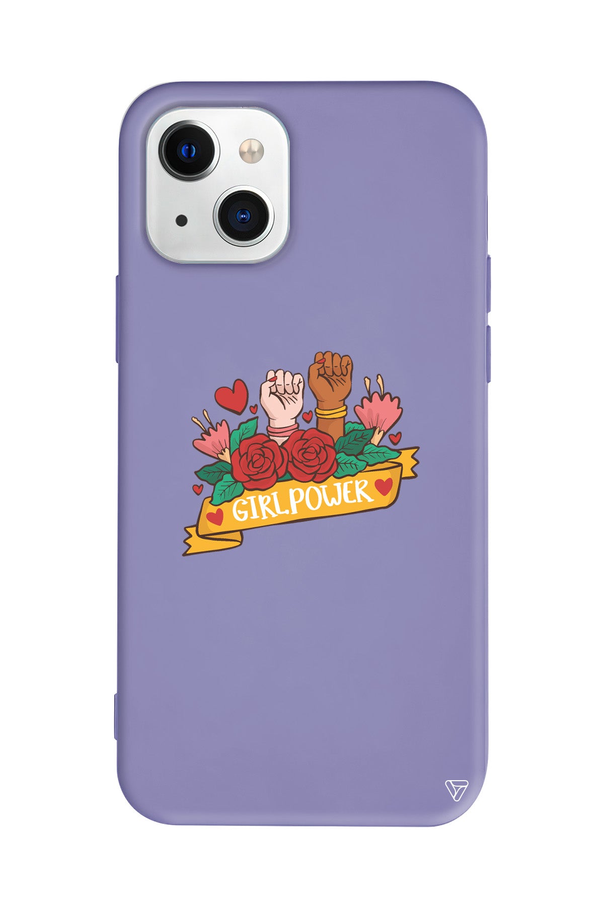 Girl Power 2 Lansman Model İçi Kadife Silikon Telefon Kılıfı – Plus Serisine Özel