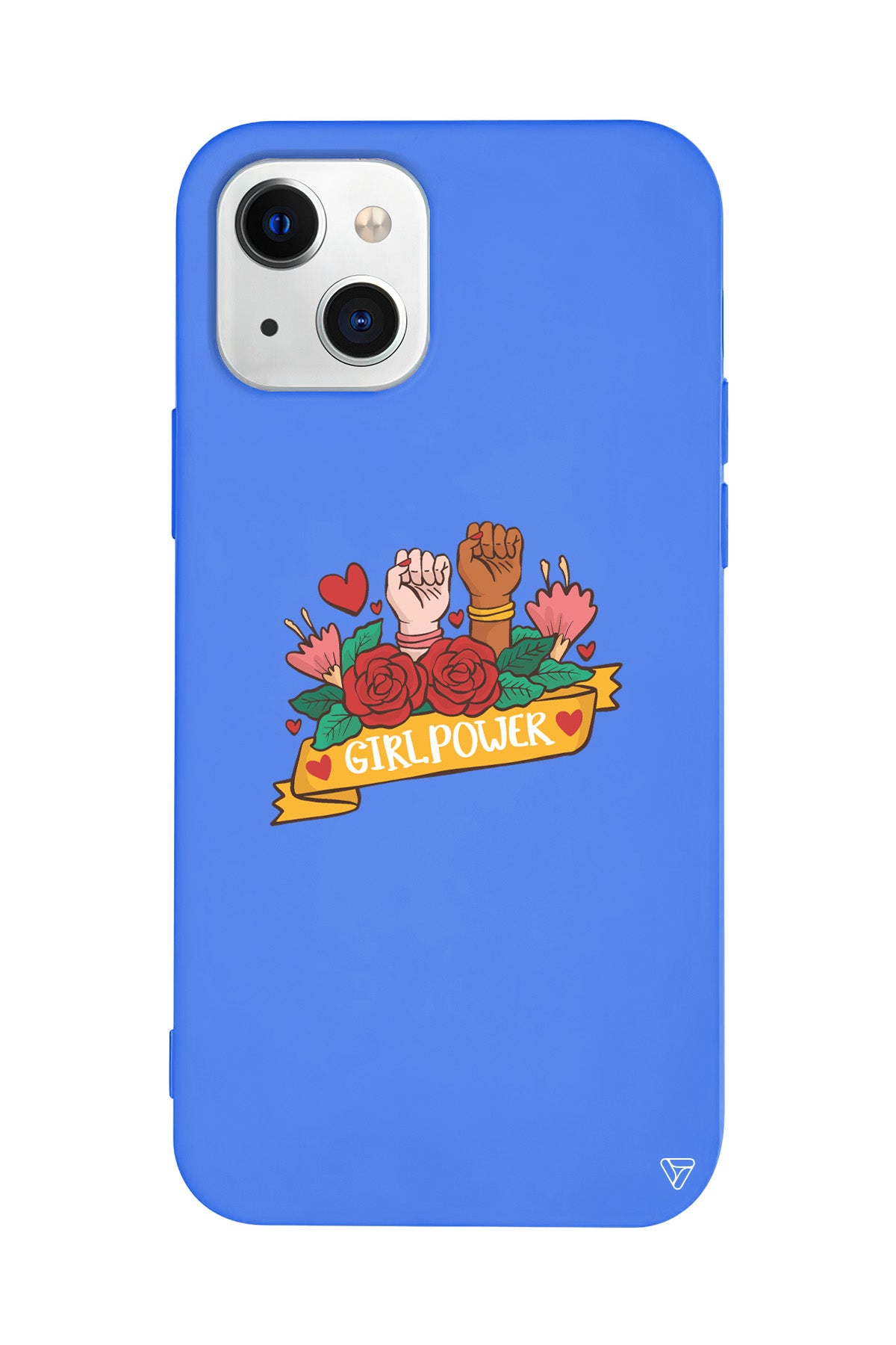 Girl Power 2 Lansman Model İçi Kadife Silikon Telefon Kılıfı – Plus Serisine Özel