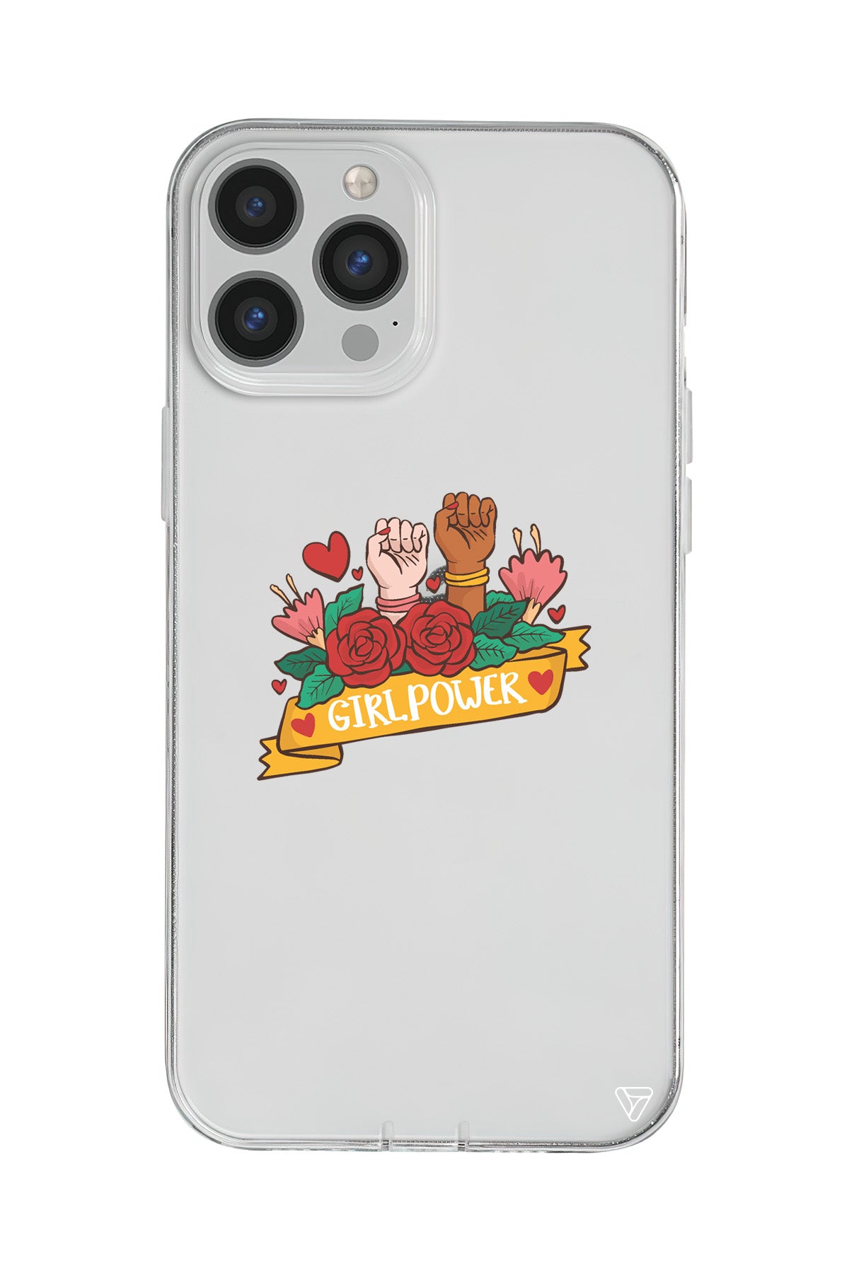 Girl Power 2 Lansman Model İçi Kadife Silikon Telefon Kılıfı