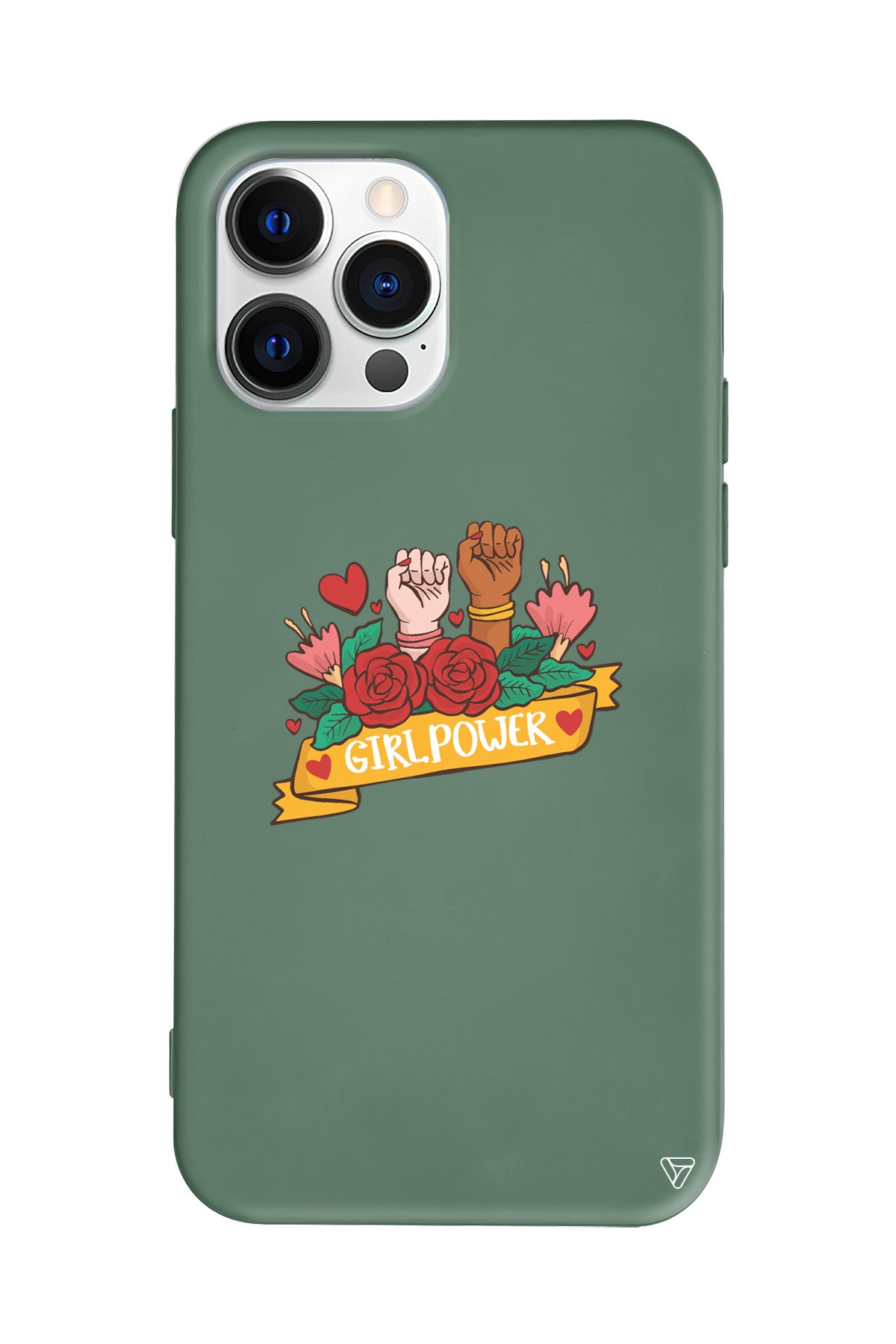 Girl Power 2 Lansman Model İçi Kadife Silikon Telefon Kılıfı