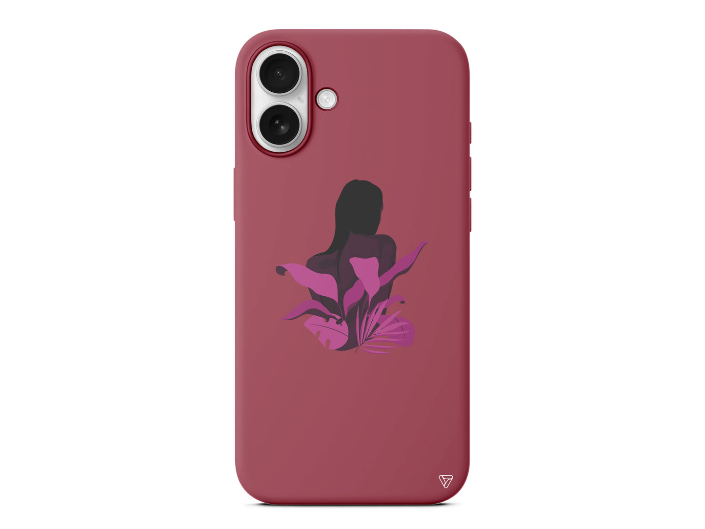 Mor Cicek Lansman Model İçi Kadife Silikon Telefon Kılıfı – Plus Serisine Özel