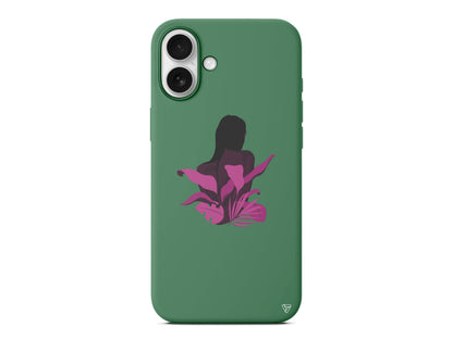 Mor Cicek Lansman Model İçi Kadife Silikon Telefon Kılıfı – Plus Serisine Özel