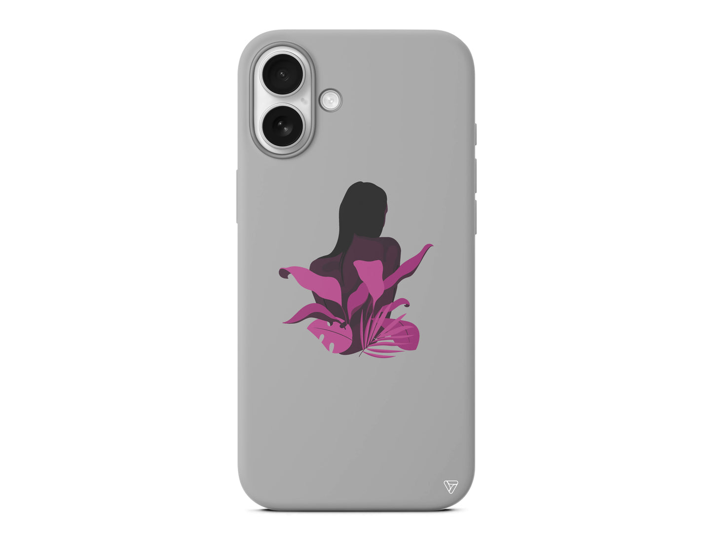 Mor Cicek Lansman Model İçi Kadife Silikon Telefon Kılıfı – Plus Serisine Özel