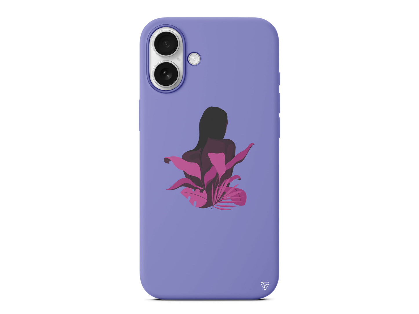 Mor Cicek Lansman Model İçi Kadife Silikon Telefon Kılıfı – Plus Serisine Özel