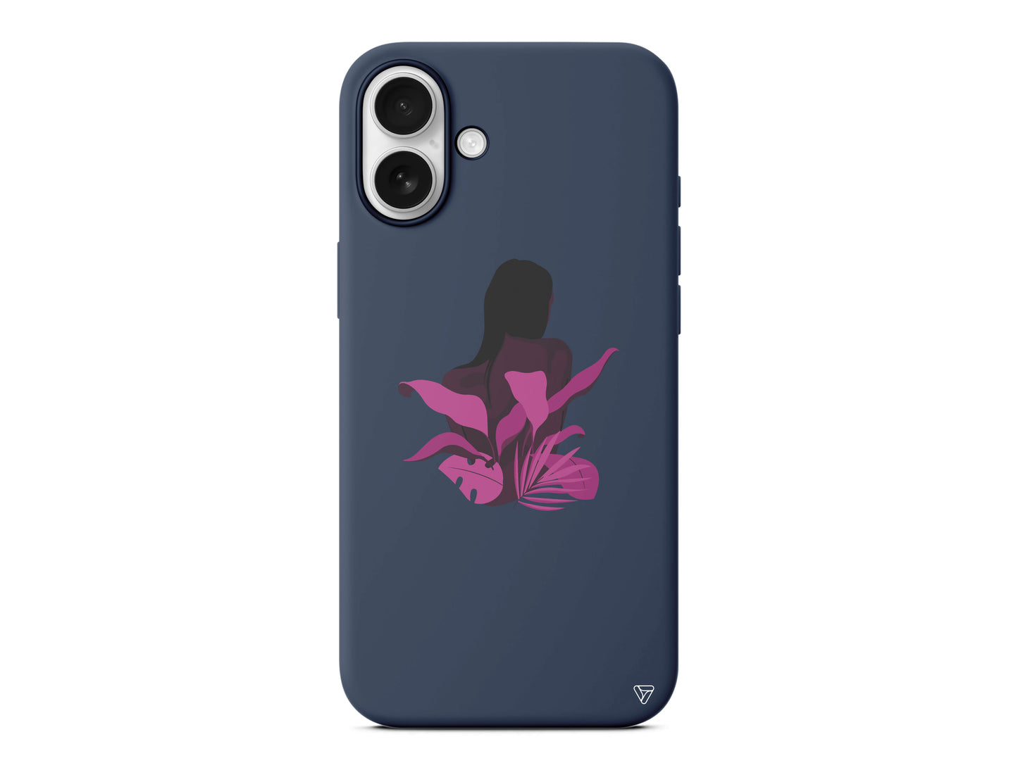 Mor Cicek Lansman Model İçi Kadife Silikon Telefon Kılıfı – Plus Serisine Özel