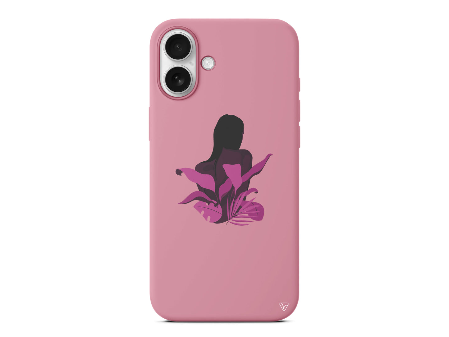 Mor Cicek Lansman Model İçi Kadife Silikon Telefon Kılıfı – Plus Serisine Özel