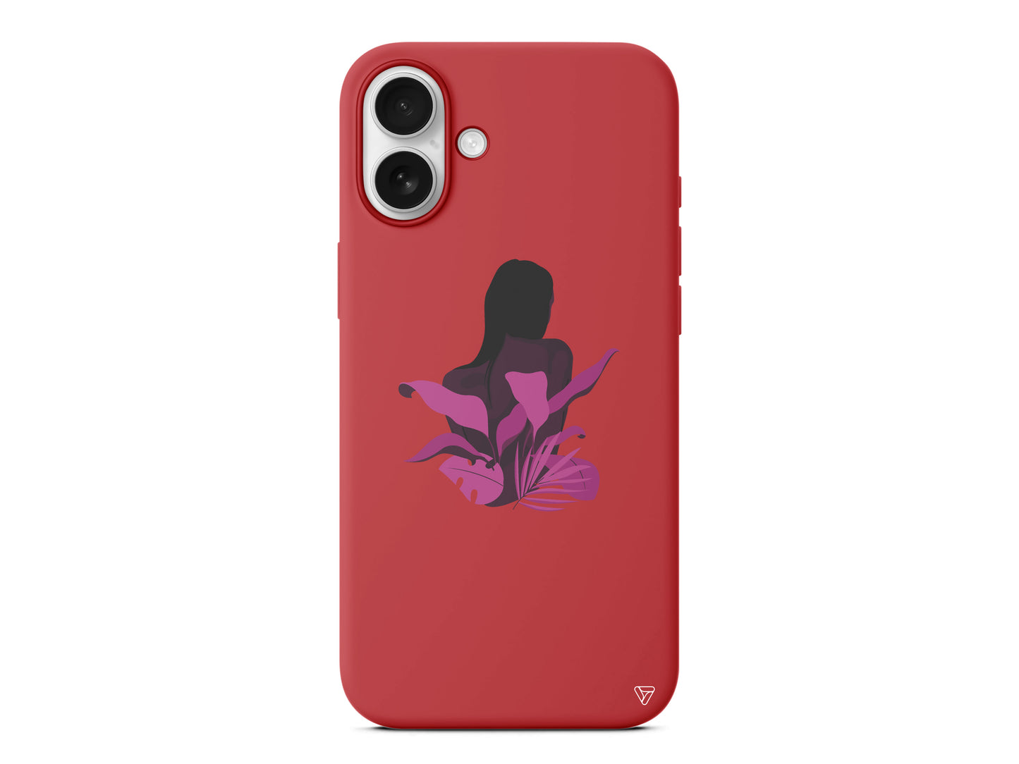 Mor Cicek Lansman Model İçi Kadife Silikon Telefon Kılıfı – Plus Serisine Özel