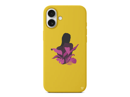 Mor Cicek Lansman Model İçi Kadife Silikon Telefon Kılıfı – Plus Serisine Özel