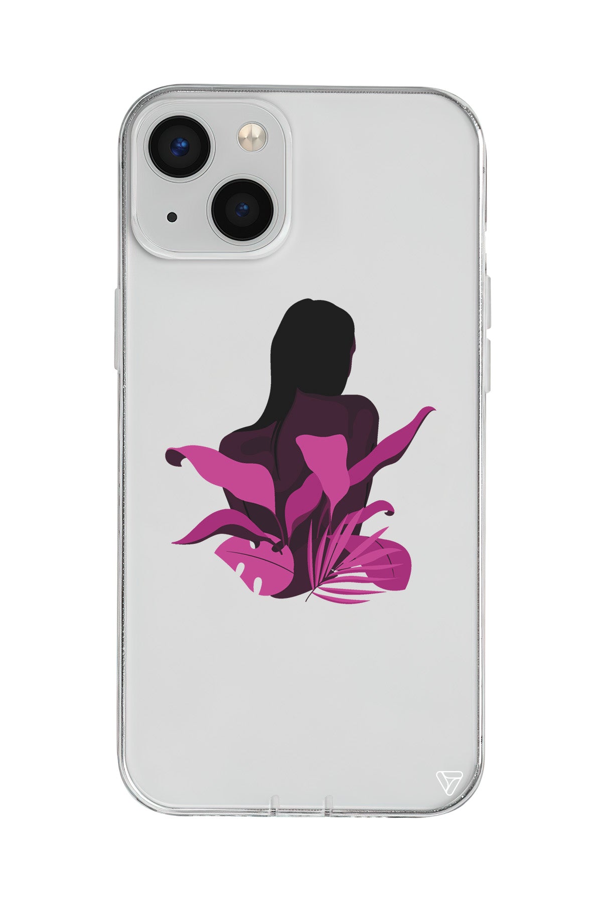 Mor Cicek Lansman Model İçi Kadife Silikon Telefon Kılıfı – Plus Serisine Özel