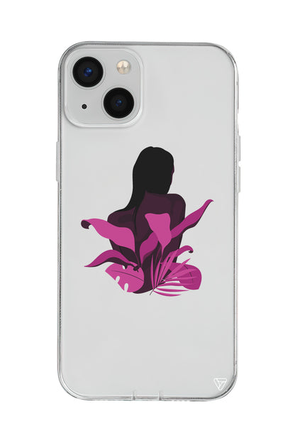 Mor Cicek Lansman Model İçi Kadife Silikon Telefon Kılıfı – Plus Serisine Özel