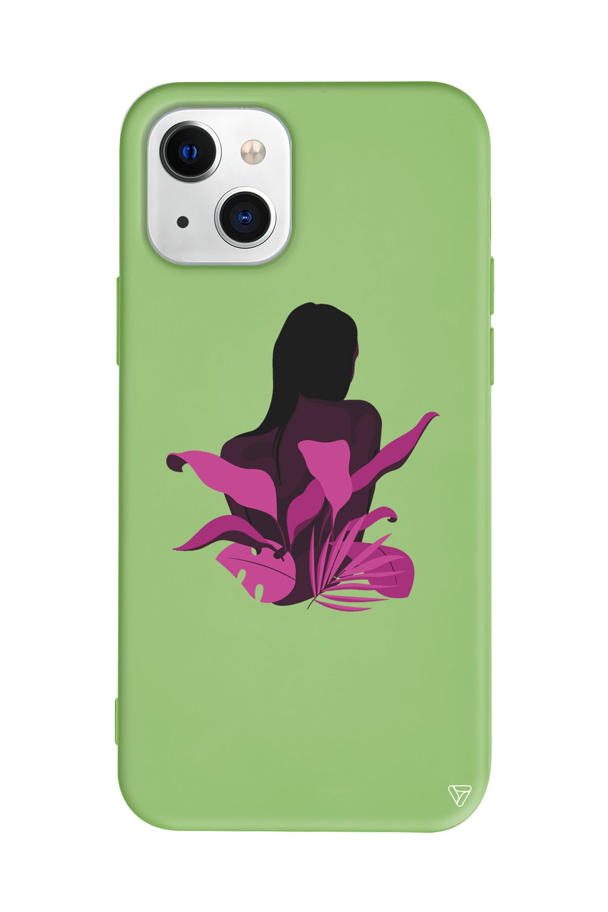 Mor Cicek Lansman Model İçi Kadife Silikon Telefon Kılıfı – Plus Serisine Özel