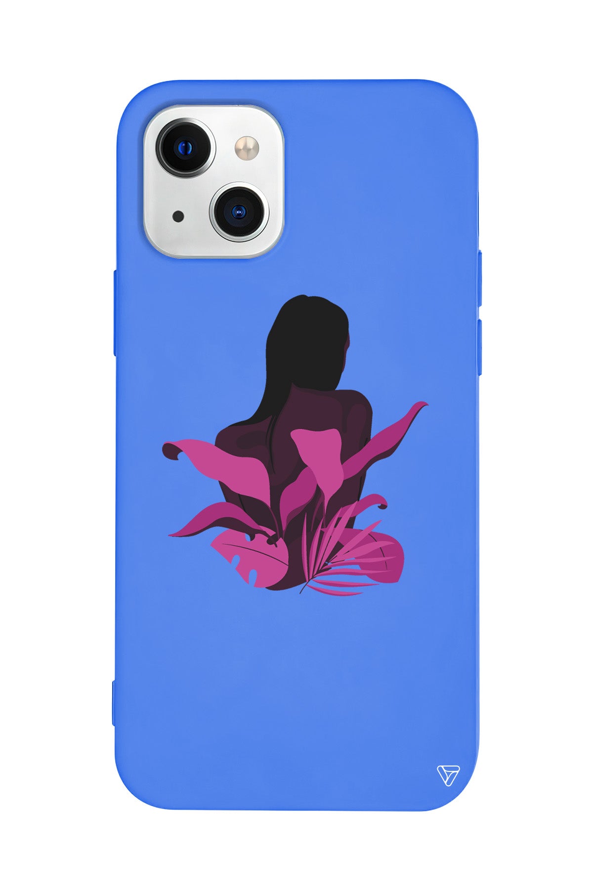 Mor Cicek Lansman Model İçi Kadife Silikon Telefon Kılıfı – Plus Serisine Özel