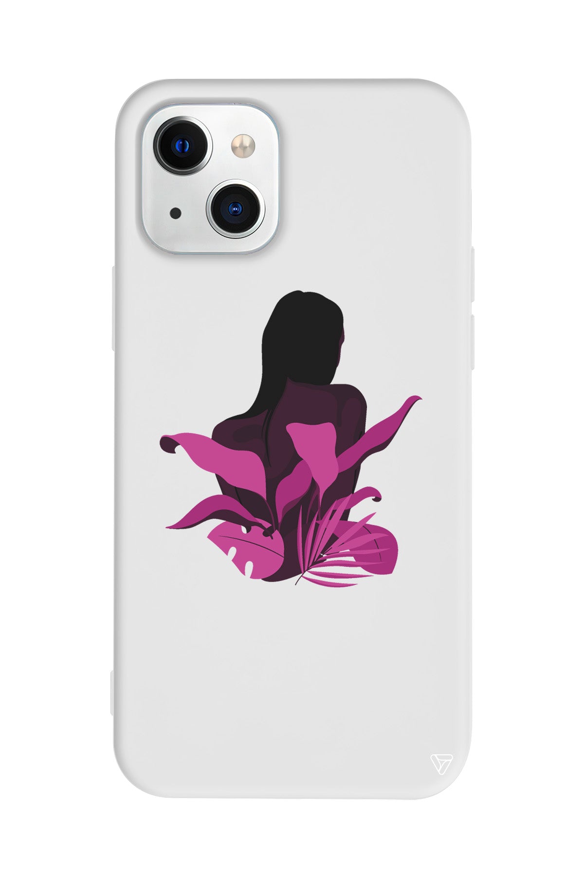 Mor Cicek Lansman Model İçi Kadife Silikon Telefon Kılıfı – Plus Serisine Özel