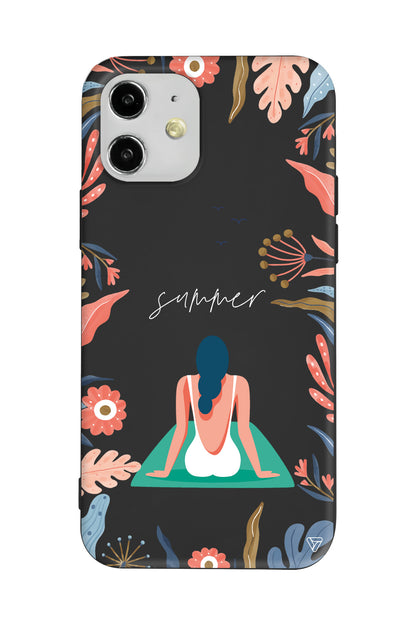 Summer Vacation Lansman Model İçi Kadife Silikon Telefon Kılıfı