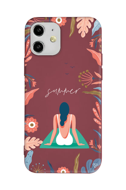 Summer Vacation Lansman Model İçi Kadife Silikon Telefon Kılıfı