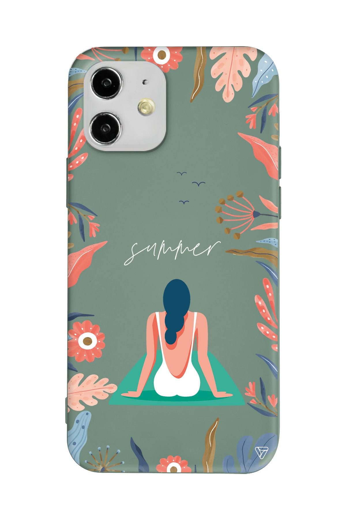 Summer Vacation Lansman Model İçi Kadife Silikon Telefon Kılıfı