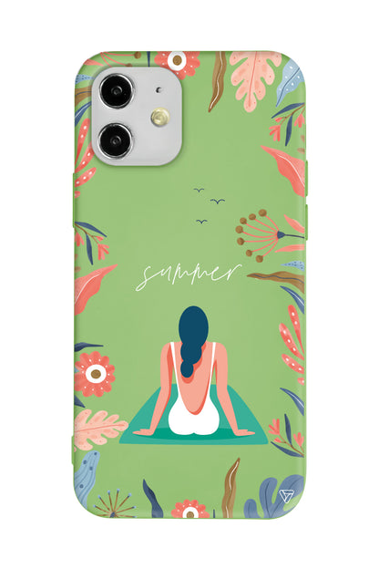 Summer Vacation Lansman Model İçi Kadife Silikon Telefon Kılıfı