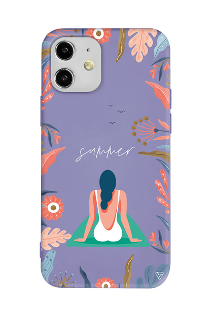 Summer Vacation Lansman Model İçi Kadife Silikon Telefon Kılıfı