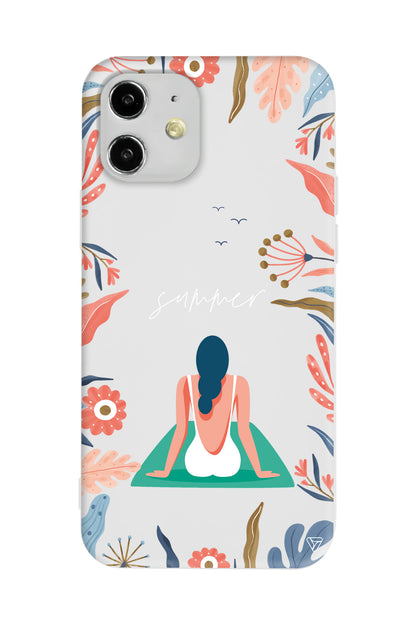 Summer Vacation Lansman Model İçi Kadife Silikon Telefon Kılıfı